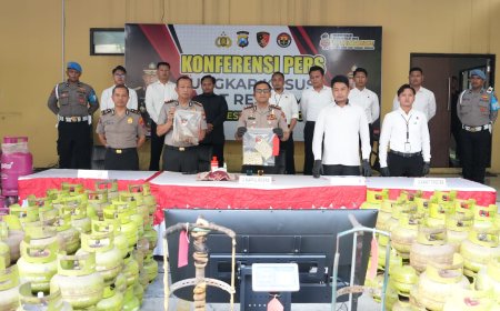 Polresta Sidoarjo Ungkap Praktik LPG Oplosan di Rumah Kontrakan