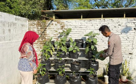 Polres Malang dan Jajaran Maksimalkan Pekarangan Pangan Lestari untuk Perkuat Ketahanan Pangan
