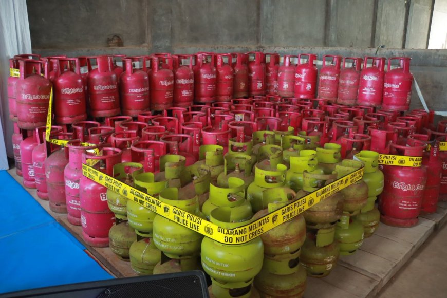 Polisi Amankan Dua Pelaku Penyelewengan LPG