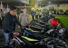 Polres Mojokerto Kota Amankan 80 Pemuda Konvoi,1 orang Kedapatan Bawa Sajam