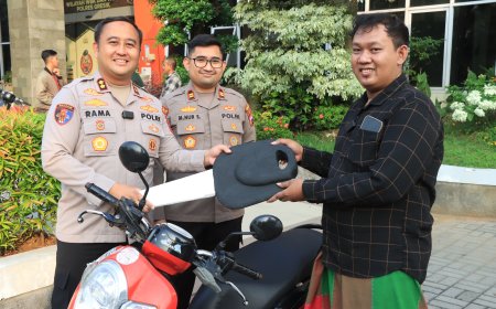 Pengembalian Motor Korban Jadi Bukti Kepedulian Polres Gresik