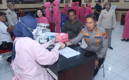 Bakti Kesehatan Jadi Bentuk Nyata Kepedulian Polres Blitar Kota