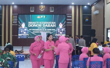 Hari Bhayangkara ke-80 Jadi Momentum Polres Blitar Kota Peduli Kesehatan Warga