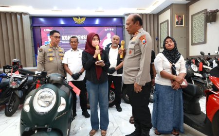 Motor Korban Begal dan Curanmor Dikembalikan Tanpa Pungutan Biaya