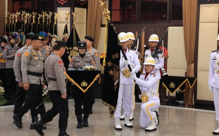 Jelang Hari Bhayangkara ke-80, Polri Gelar Upacara Penyucian Panji Rastra Sewakottama