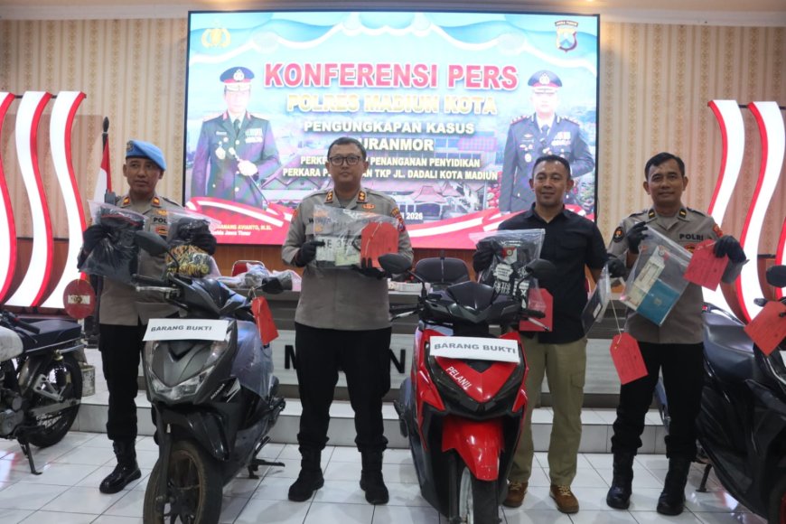 Tiga Kasus Curanmor Terungkap, Empat Tersangka Ditangkap