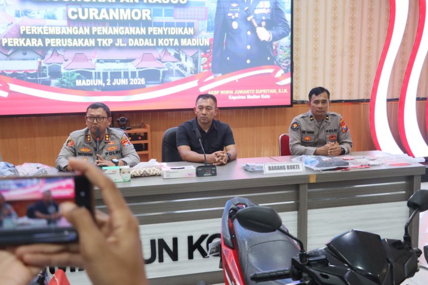 Polisi Berhasil Bongkar Aksi Curanmor di Wilayah Madiun Kota
