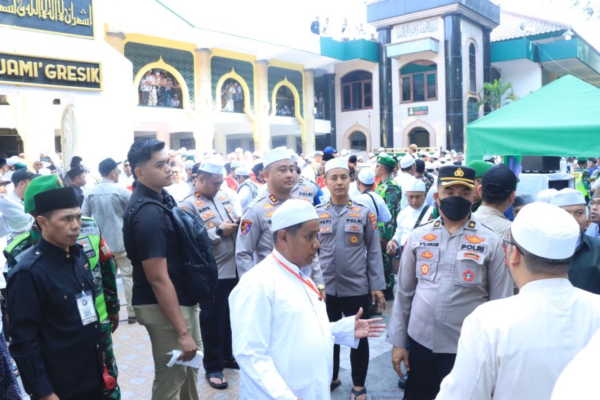 Polres Gresik Perkuat Pengamanan dan Pelayanan bagi Peserta Haul