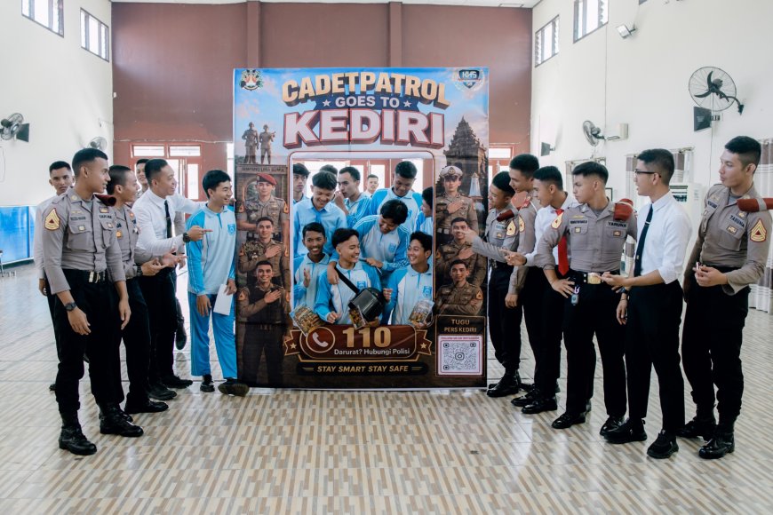 Polres Kediri Kota dan Taruna Akpol Kampanyekan Sekolah Bebas Bullying