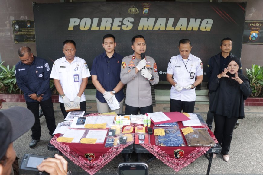 Dua Tersangka Penipuan Modus Program UMKM Berhasil Diamankan Polres Malang