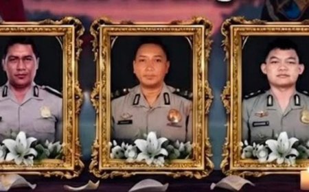 Polri Berduka atas Gugurnya Tiga Personel dalam Tugas Penegakan Hukum