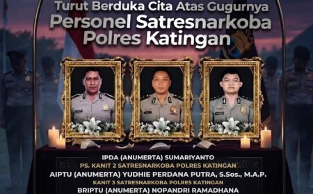 Tiga Personel Gugur dalam Tugas, Penghargaan Negara Mengiringi Pengabdian Mereka