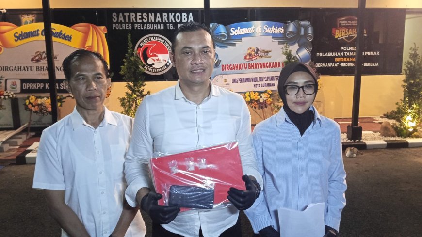 Polres Pelabuhan Tanjungperak Berhasil Gagalkan Peredaran Sabu