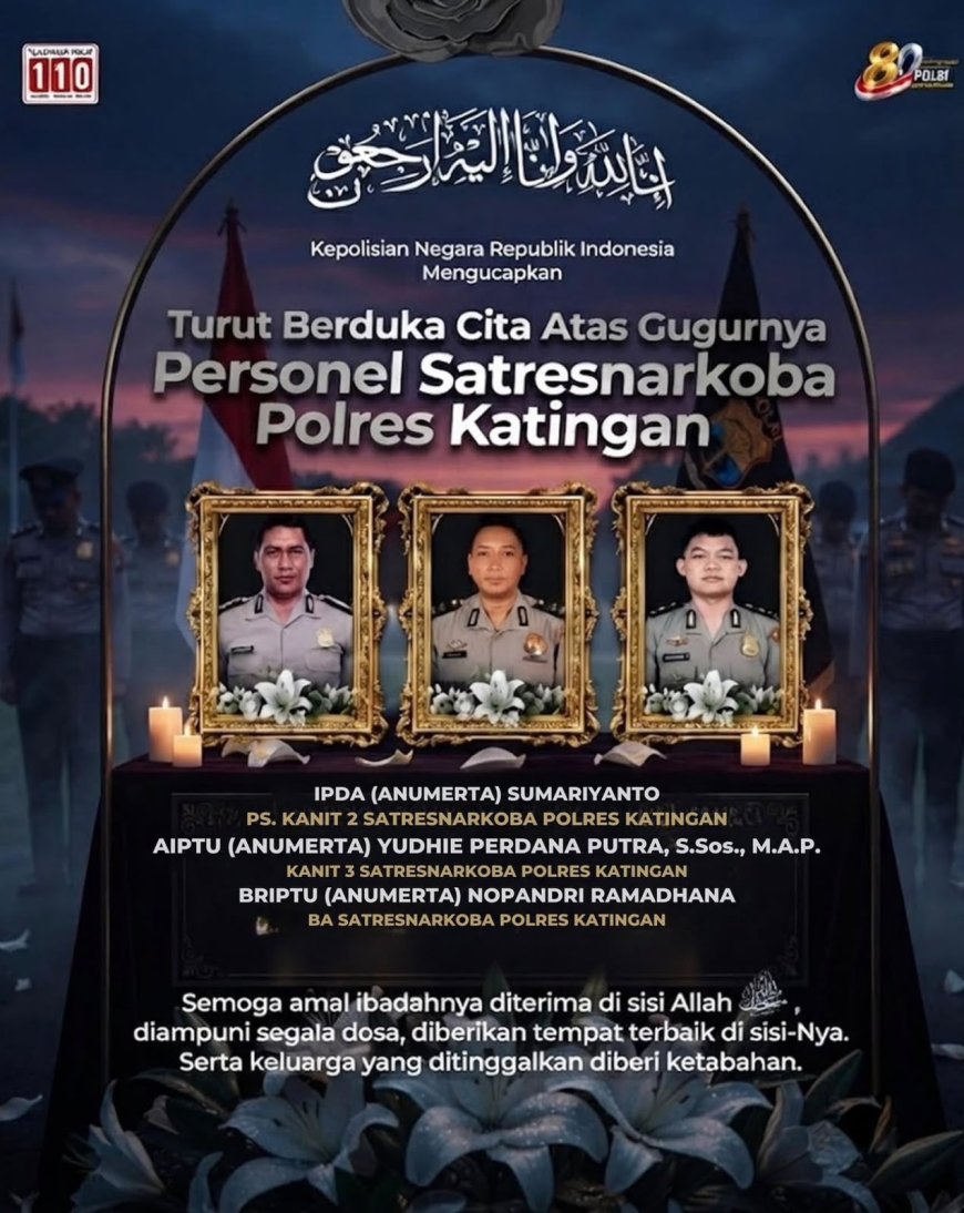 Tiga Personel Gugur saat Bertugas, Pengabdian Mereka Tak Terlupakan
