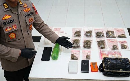Polres Malang Tangkap Pengedar Narkoba di Kepanjen, Sita Sabu 96 Gram dan Ganja 131 Gram