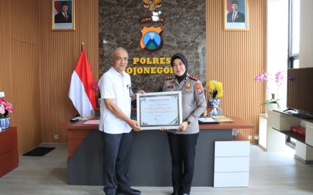 KPPN Apresiasi Pengelolaan DIPA Polres Bojonegoro dengan Penghargaan