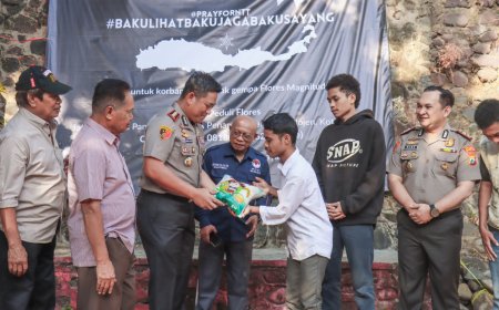 Polresta Malang Kota Kirim Bantuan Logistik Kemanusiaan Gandeng JKJT di Posko Peduli NTT