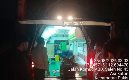 Warga Lapor Laka Motor via 110, Polisi Malang Langsung Datang dan Evakuasi Korban