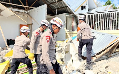 Brimob dan Pertamina Bersinergi Hadirkan Sumber Air Bersih bagi Warga Terdampak Gempa