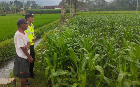 Polres Malang Sebut Petani Punya Peran Penting Jaga Pangan