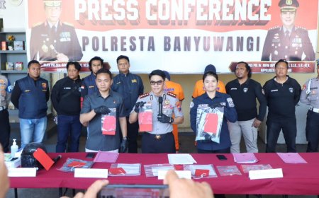 Polresta Banyuwangi Ungkap Pencurian Pecah Kaca Mobil, Dua Tersangka Pernah Beraksi di Malaysia