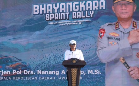 Kapolda Jatim Buka Kejurnas Bhayangkara Sprint Rally 2026, Dorong Sportivitas dan Ekonomi Pasuruan