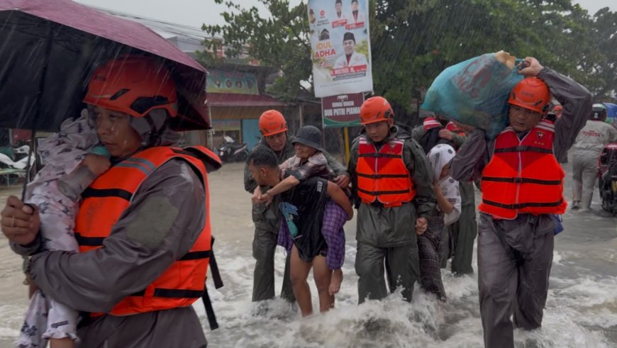 Polisi Gerak Cepat Selamatkan Warga dari Dampak Banjir