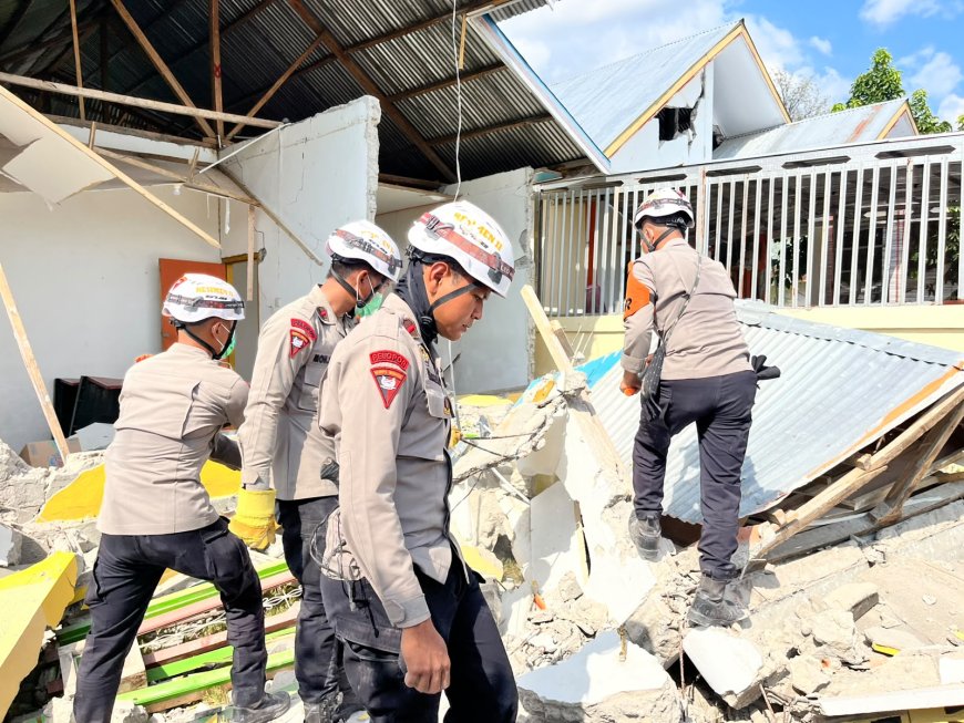 Brimob dan Pertamina Bersinergi Hadirkan Sumber Air Bersih bagi Warga Terdampak Gempa