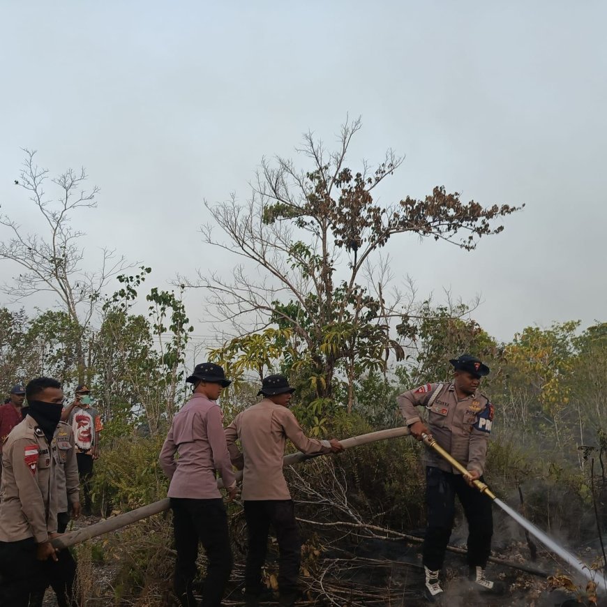 Penanganan Karhutla Hari Keenam, Brimob Kembali Turun Di Biak