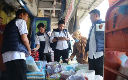 Satgas Pangan Polresta Sidoarjo Sidak Pasar, Pastikan Pasokan Bahan Pokok Aman dan Stabil