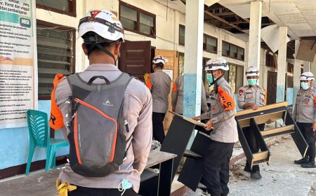 Brimob Hadir di Tengah Pemulihan, Bantu Fasilitas Ibadah dan Pendidikan Pascagempa