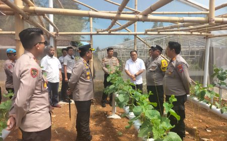 Polres Blitar Komitmen Kawal Swasembada Pangan Melalui Pemanfaatan Lahan Produktif