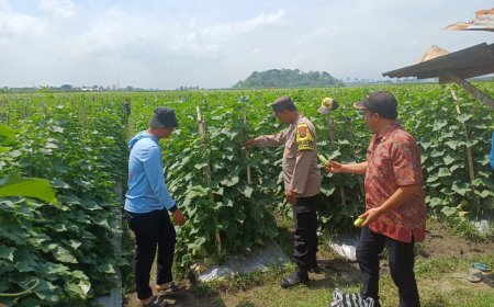 Polres Malang Dampingi Petani, Jaga Ketersediaan Pangan