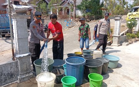 Polres Malang Salurkan 4.000 Liter Air Bersih ke Warga Terdampak Kekeringan